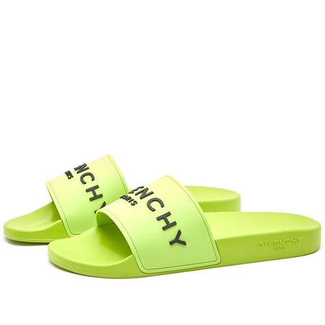 lime green givenchy slides|givenchy slides women.